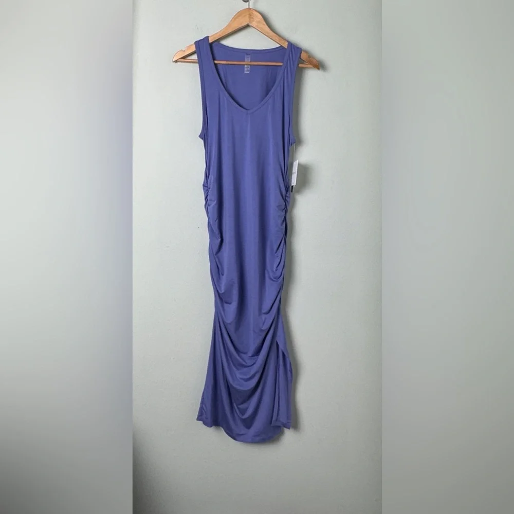 NWT Beyond Yoga Spacedye Icon Midi Dress in Indigo Size Large - Picture 5 of 16